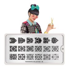 Stamping Nail Art Image Plate MOYOU Fashionista 08