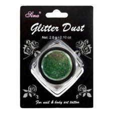Glitter Powder for Body and Nails 2.8g - Green DUSTB-05