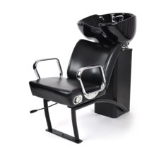 Ceramic Shampoo Chair NS-5515 with Adjustable Chair Black