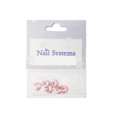 Nail Decorations Star & Moon with Zircon ASNSP365 Rose