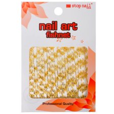 Nail Art Fishnet FN20 - Gold FN2014