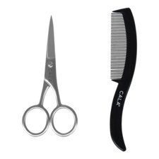 Mustache Scissors & Comb CALA For Men 50654