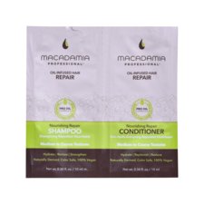 Hair Shampoo & Conditioner for Medium to Coarse Textures MACADAMIA Nourishing Repair 2x10ml