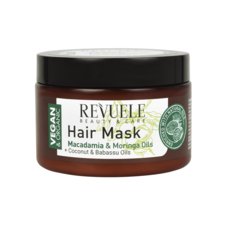 Hair Mask for Dry, Damaged & Brittle Hair REVUELE Macadamia & Moringa Oils 360ml