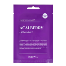 Korean Antioxidant Facial Essence Mask DERMAL Encyclopedia Acai Berry 25g