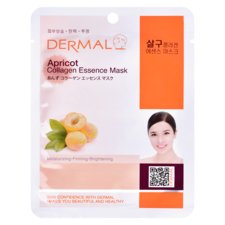 Korejska sheet maska za zatezanje i blistavu kožu lica DERMAL Collagen Essence Kajsija 23g