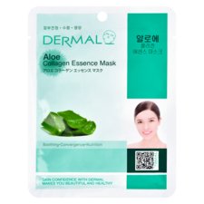 Korejska sheet maska za umirivanje kože lica DERMAL Collagen Essence Aloe 23g