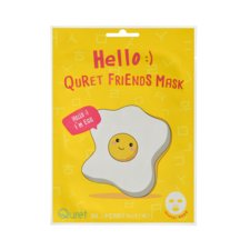 Korean Sheet Glowing and Firming Mask QURET Hello Egg 25g