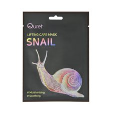 Moisturizing and Soothing Korean Sheet Face Mask QURET Lifting Care Snail 25g