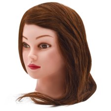 Trening lutka sa prirodnom kosom Smeđa 40cm
