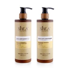 Hair Shampoo & Conditioner for Medium to Coarse Textures SHEA MIRACLES Shea Butter 2x300ml
