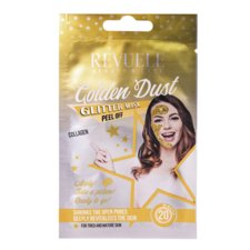 Peel-off gliter maska za revitalizaciju kože lica REVUELE Sachets Golden Dust 15ml
