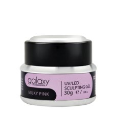 Gradivni kamuflažni gel za nadogradnju noktiju GALAXY LED/UV Milky Pink 30g