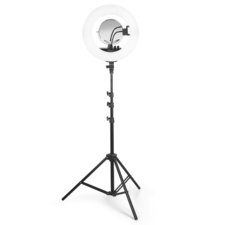 Ring Light Photo LED Lighting with Adjustable Tripod and Remote Control JB-3008-Pink
