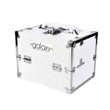 Makeup, Cosmetics and Tool Case GALAXY White Glitter 1286