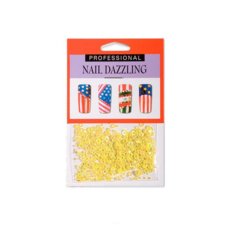 Decorations for Nail Art Dazzling Circles DZ08 - Yellow