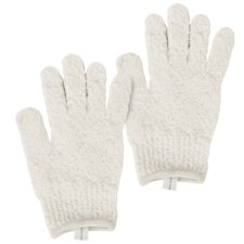 Exfoliating Bath Gloves CALA 69513 Cream 2pcs