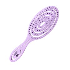 Spiral Eco Detangling Hairbrush INFINITY BIOutiful Purple