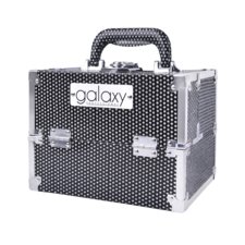 Makeup, Cosmetics and Tool Case GALAXY Black Glitter 1286
