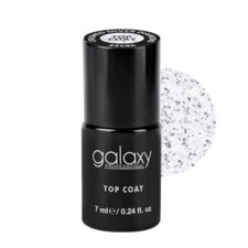 Top Coat No Cleanse UV/LED GALAXY Crushed Silver Diamond 7ml