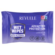 Wet Wipes for Hands and Body REVUELE Lavender Oil 20pcs