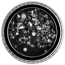 Nail Crystals CRYSP-02 Mix Anthracite 175pcs