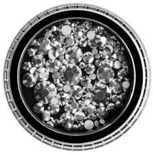 Nail Crystals CRYSP-01 Mix Silver 175pcs