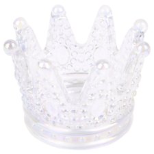 Glass Dappen Dish DISH15 Crown Pearl