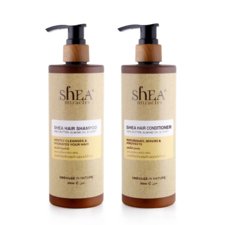 Hair Shampoo & Conditioner for Medium to Coarse Textures SHEA MIRACLES Shea Butter 2x300ml