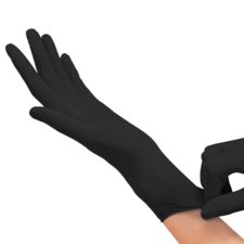 Disposable Nitrile Gloves SPA NATURAL Black M 100pcs