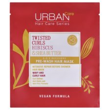 Pre-Wash Hair Mask for Wavy and Curly Hair URBAN CARE Hibiscus & Shea Butter 50ml
