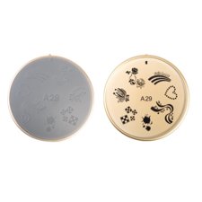 Stamping Nail Art Image Plate Form A29