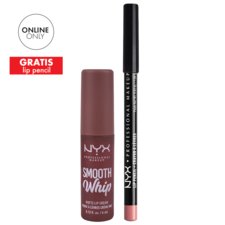 Matte Lip Cream + Slip Lip Pencil NYX Professional Makeup Teddy Fluff 4ml+1.04g