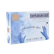 TPE Gloves Powder Free BETASKOP Blue 100/1-S