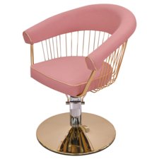 Frizerska stolica INFINITY INF114 roze