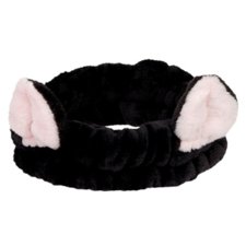 Plush Headband CALA Spa Solutions Black Cat