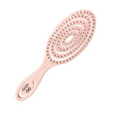 Spiral Eco Detangling Hairbrush INFINITY BIOutiful Pastel Pink