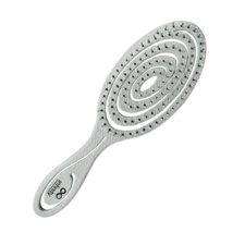 Spiral Eco Detangling Hairbrush INFINITY BIOutiful Grey