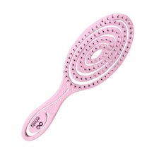 Spiral Eco Detangling Hairbrush INFINITY BIOutiful Light Pink