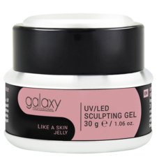 Gradivni kamuflažni gel za nadogradnju noktiju GALAXY UV/LED Like a Skin Jelly 30g