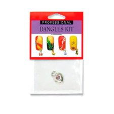 Nail Decoration Silver Heart D6