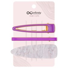 Hair Clips INFINITY INF332 Purple 3/1