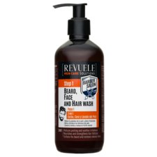Gel Shampoo 3in1 Beard, Face and Hair Wash REVUELE Barber Salon 300ml