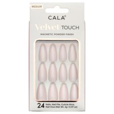 Set of press-on tips CALA Velvet Touch Cateye Pink