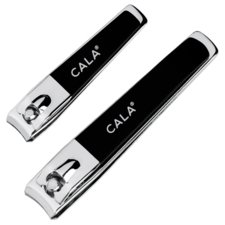 Nail Clipper Duo CALA Soft Touch Black 2/1