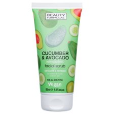 Facial Scrub Refreshing BEAUTY FORMULAS Cucumber and Avocado 150ml