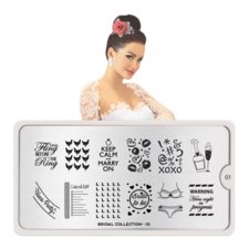 Stamping Nail Art Image Plate MOYOU Bridal 01