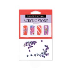 Crystal for Nail Art BUS48 4.0mm 48pcs - Purple