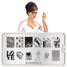 Stamping Nail Art Image Plate MOYOU Pro XL 16