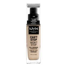 Full Coverage Foundation 24hr NYX Professional Makeup Can't Stop Won't Stop CSWSF 30ml - Fair CSWSF01.5